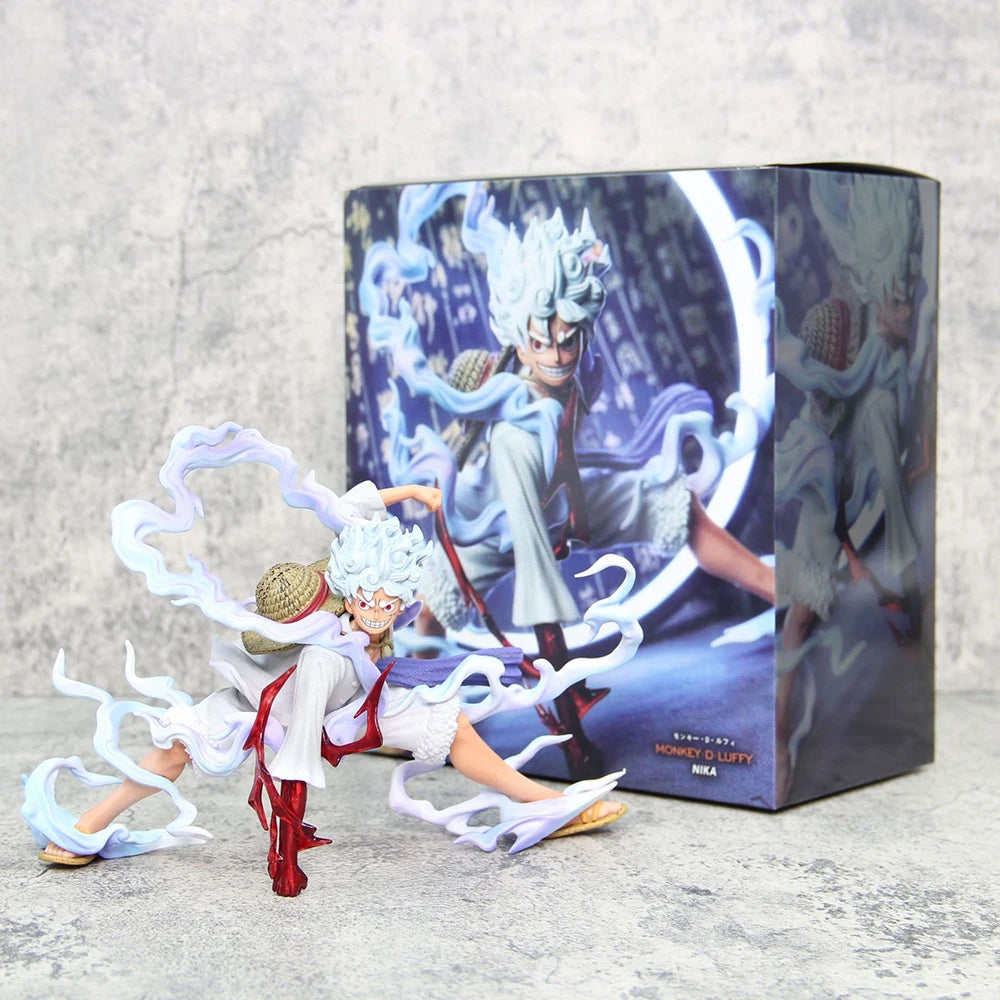 16cm One Piece Anime Figures Nika Luffy Gear 5th Action Figure Gear 5 Sun God Pvc Figurine Statue Model Decoration Doll Toys 16cm One Piece Anime Figures Nika Luffy Gear 5th Action Figure Gear 5 Sun God Pvc Figurine Statue Model Decoration Doll Toys